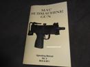 MAC Submachinegun Operating Manual M11/Mac-10